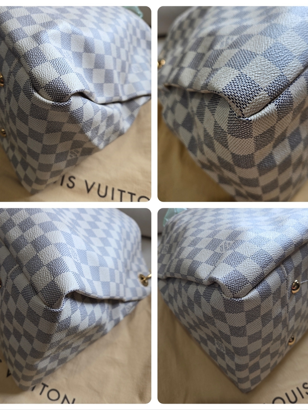 Authentic Louis Vuitton Damier Azur Artsy - Picture 4 of 13